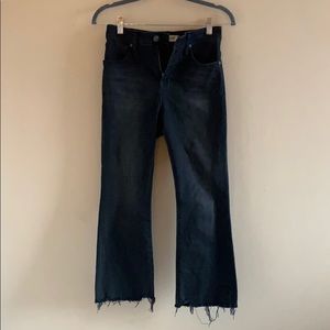 Madewell Curvy Cali Demi Boot Jeans with Raw Hem